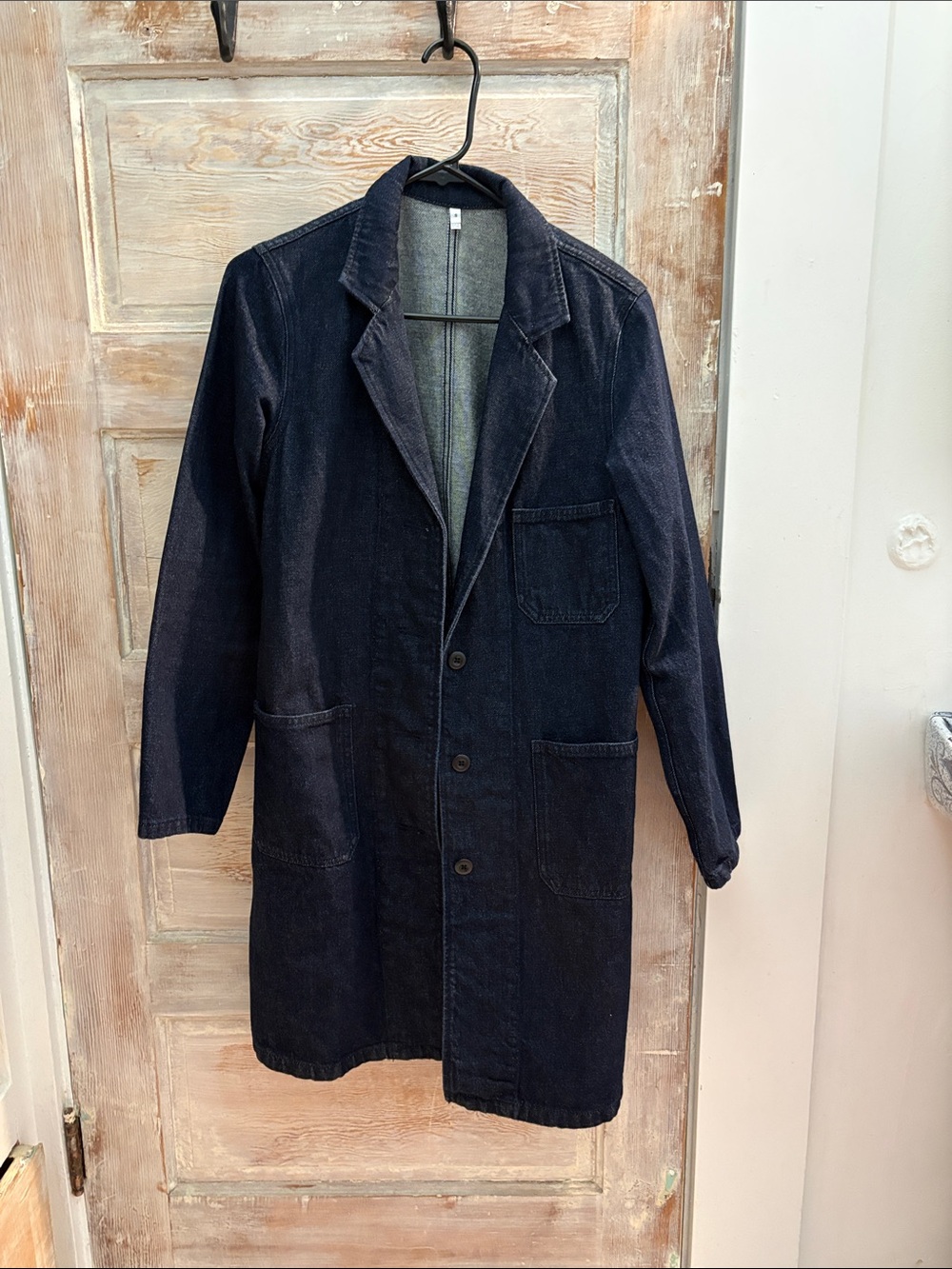 Muji denim duster Women’s Small